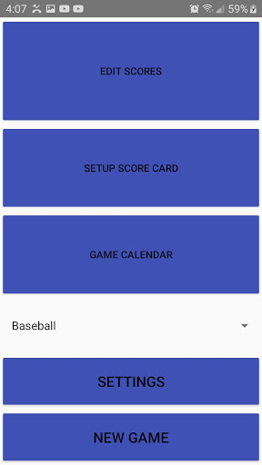 Android application Scoreboard Everywhere screenshort