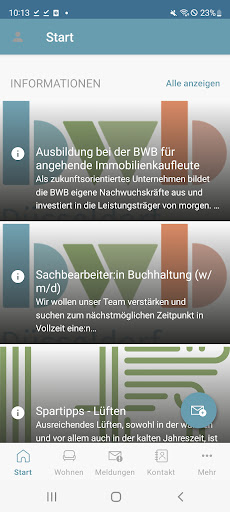 Android application MEINE BWB screenshort