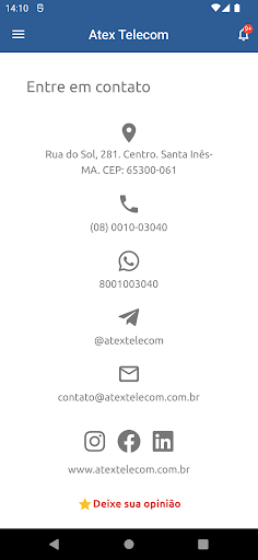 Atex Telecom Screen 3