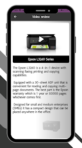 Epson L3260 Series Guide