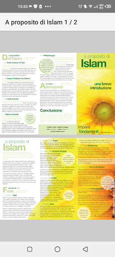 Android application A proposito di Islam screenshort
