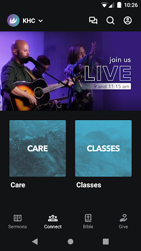 Kings Harbor Church App Screen 2