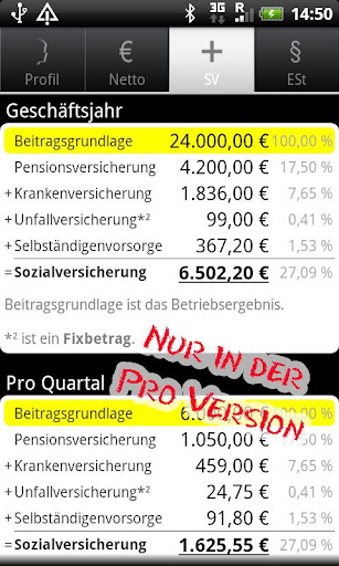 Nettogewinn Screen 3