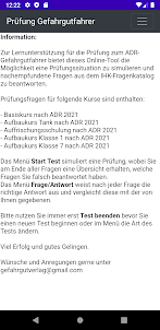 Prüfung Fahrerschulung Gefahrg