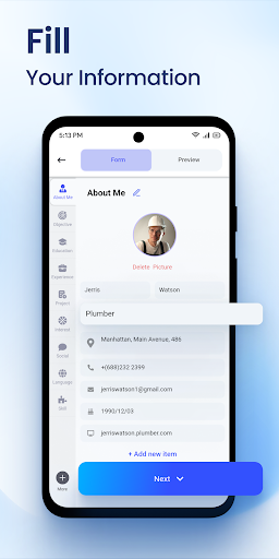 CV PDF: AI Resume, CV Maker Screenshot 3 - AppWisp.com