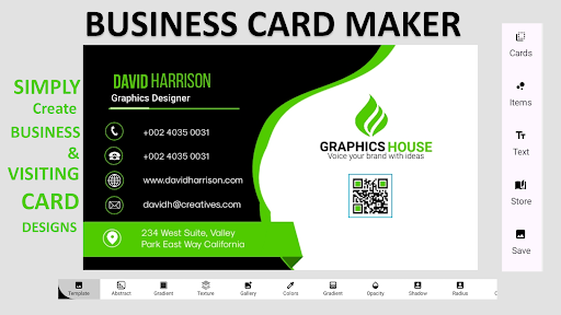 Business Card Maker - Template Screen 3