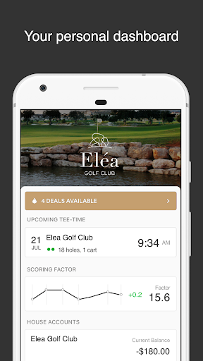 Android application Elea Golf Club screenshort