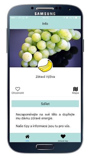 Android application Zdravá Výživa screenshort