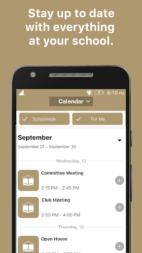Android application Grier School screenshort