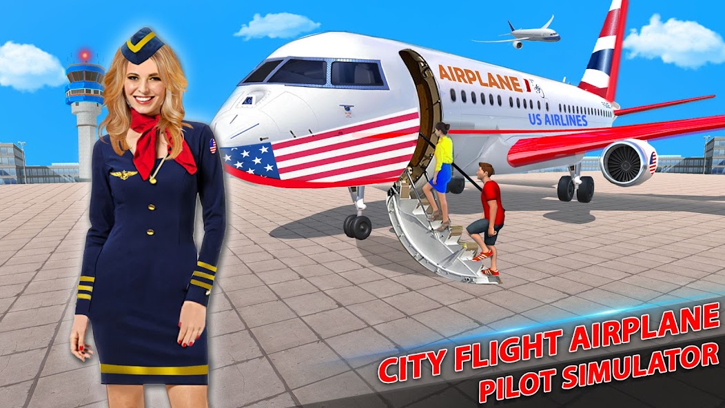 US Pilot Flight: Plane Games‏ 10.9 APK + Mod (Unlimited money) إلى عن على ذكري المظهر