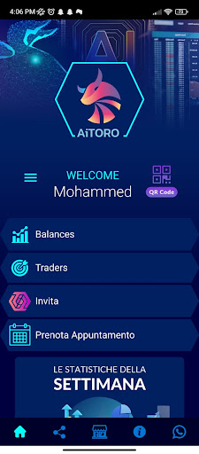 Android application AiToro screenshort