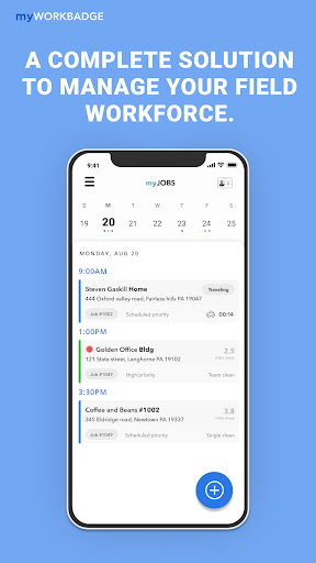 Android application myWORKBADGE screenshort
