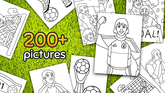 Football coloring book game screenshots 14