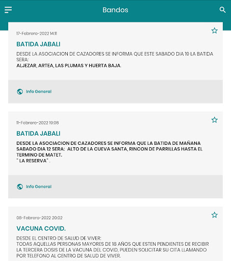 Pavías Informa Screen 2