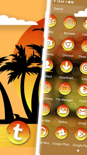 Beautiful Sunset Launcher Screen 2