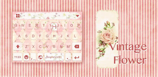 Vintage Flower Keyboard Theme