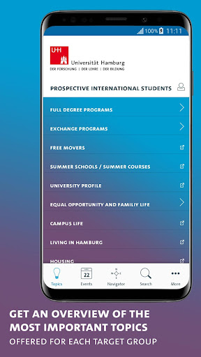 UHH global – App for internati Screen 3