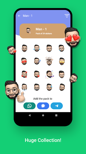 Screenshot of Memoji Stickers for WhatsApp