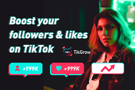 TikGrow - Obtenha seguidores do Tik Tok e goste