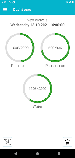 Android application Dialysis Diet Charts screenshort