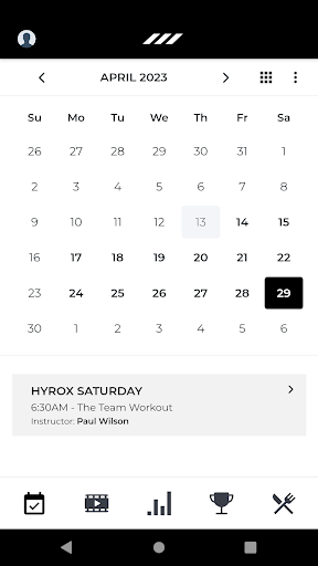 The Team Workout Screen 2