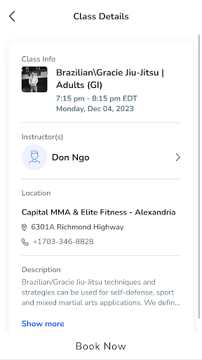 Capital MMA & Elite Fitness Screen 3