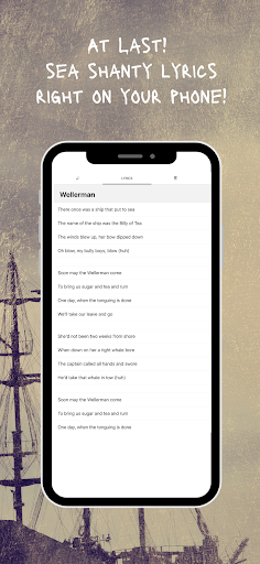 Android application Sea Shanty Lyrics screenshort