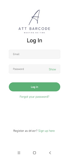 Android application Attendance Barcode screenshort
