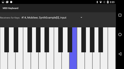 Android application MIDI Keyboard screenshort