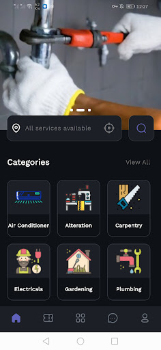 Android application Phyxr Home Service screenshort