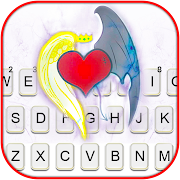 Doodle Heart Keyboard Background