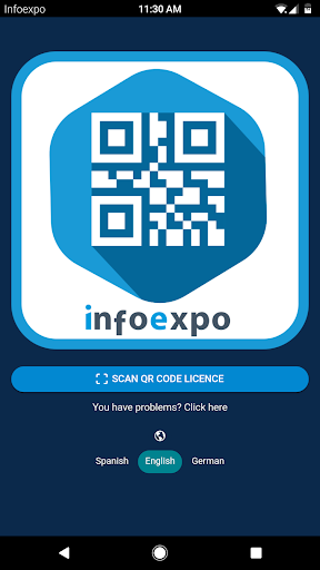 Android application Scanner Infoexpo screenshort