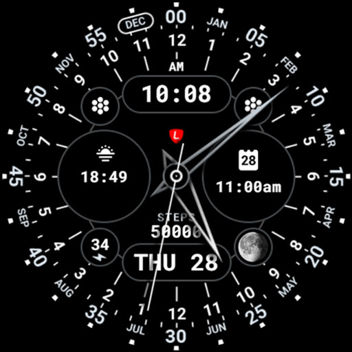 24 Hour Watch Face 082 Download on Windows