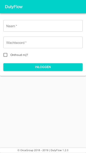 Android application DutyFlow screenshort