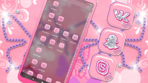 Diamond Butterfly Theme Screen 3
