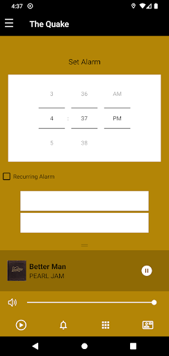 Android application The Quake screenshort
