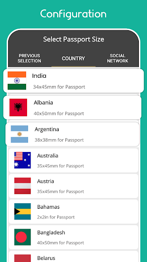 Android application Passport Size Photo Creator screenshort