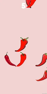 Falling peppers