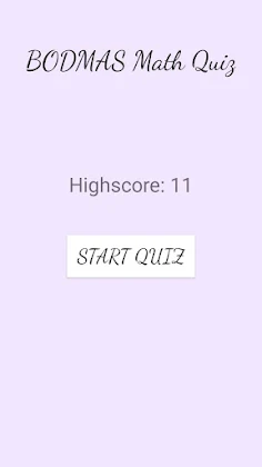 High IQ BODMAS Math Quiz - Screenshot 1
