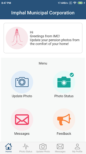 Android application IMC Pensioner screenshort