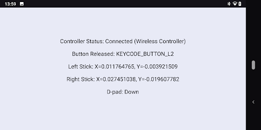 Simple GamePad Tester