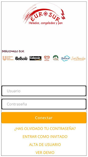 Android application Tienda Eurosur screenshort