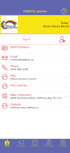 Android application HMBECS updates screenshort