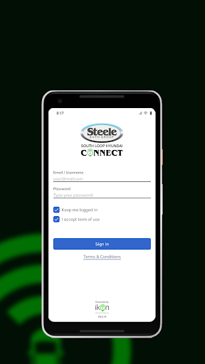 Android application Steele S Loop Hyundai Connect screenshort