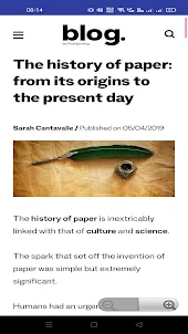 History Of Paper