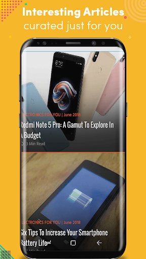 Android application Electronics For You screenshort