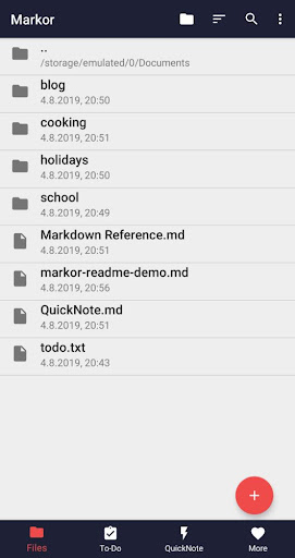 Android application Markor: Edit Markdown offline screenshort