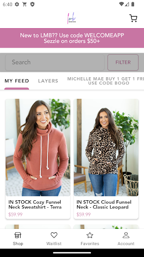 Android application Lemon Mint Boutique screenshort