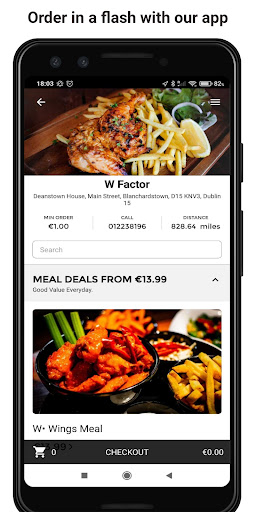 Android application W Factor screenshort
