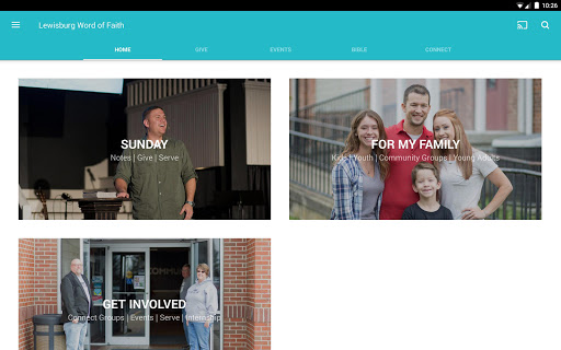 Screenshot of Community of Faith Churches